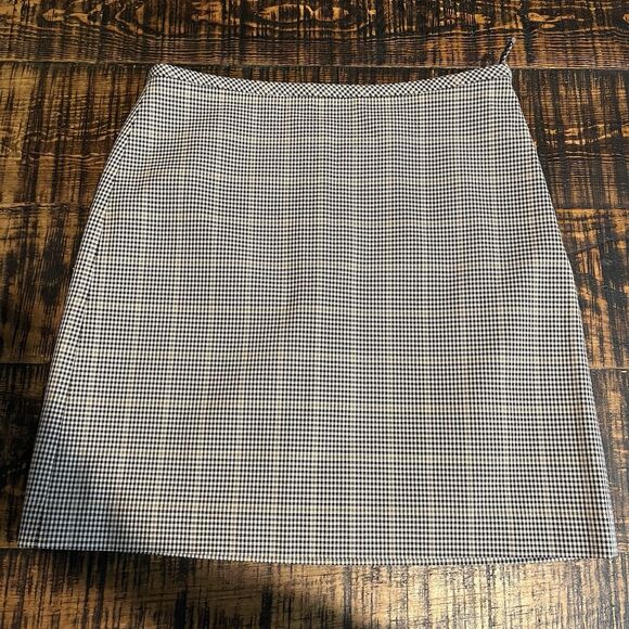 NWT Banana Republic Plaid Tan Pencil Skirt Size 6 Tall 217 - Picture 1 of 7